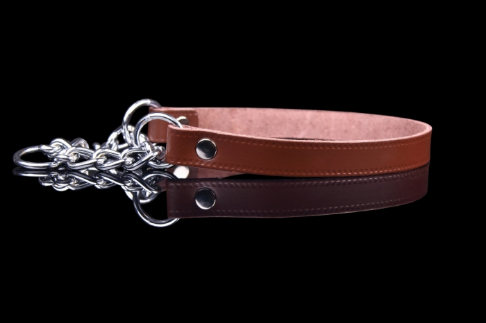 1280 Collar with Chain Brown